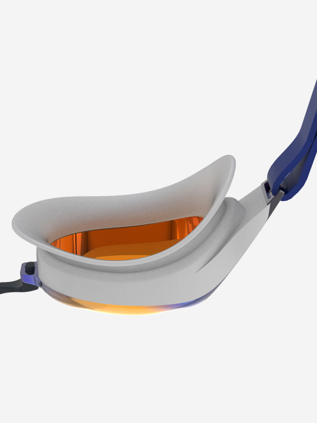 Очки для плавания Speedo Hydropure Mirror (зеркальные; голубой/белый/золотой)